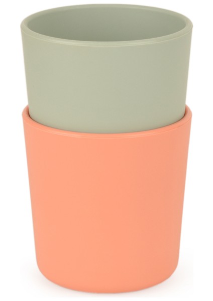 Mini Bardak 2'li & Sage Green - Peach