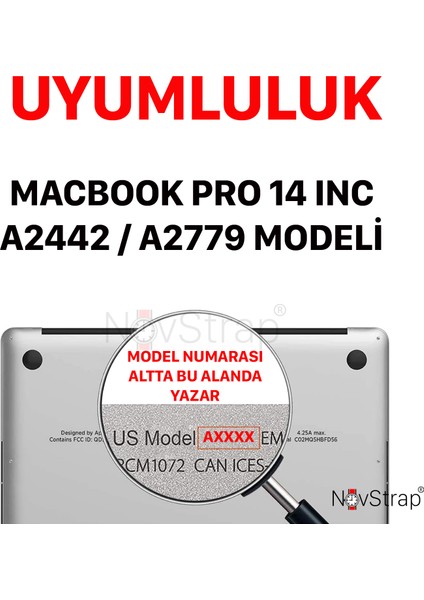 Apple Macbook Pro 14 Inç M1 M2 A2442 A2779 ile Uyumlu Simli Kılıf+Siyah Klavye Kılıfı+Film fiyatları