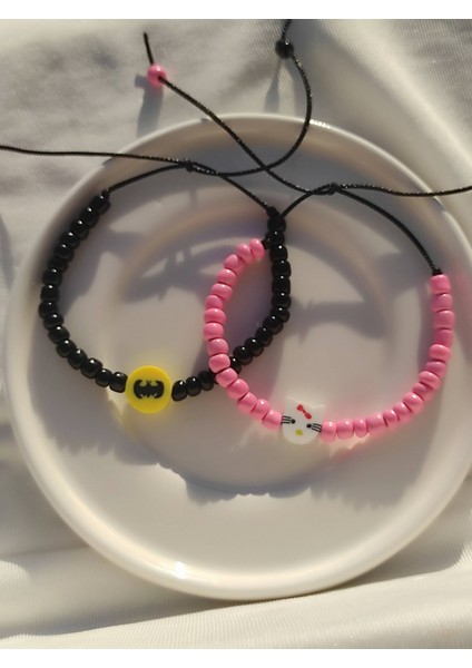 Batman ve Hello Kitty Figürlü 2'li Bileklik fiyatları