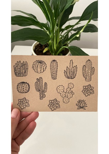 Kraft Sticker Seti Planner Ajanda Bullet Journal Için Uygun Set