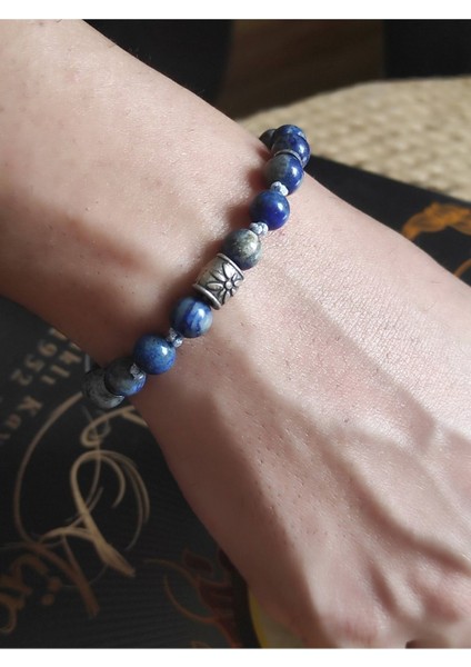 Kabartma Figürlü Doğaltaş Erkek Bileklik