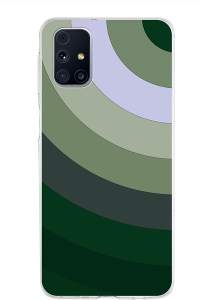 Samsung Galaxy M31S Kapak Renk Cümbüşü Tasarımlı Şeffaf Süper Silikon Kılıf