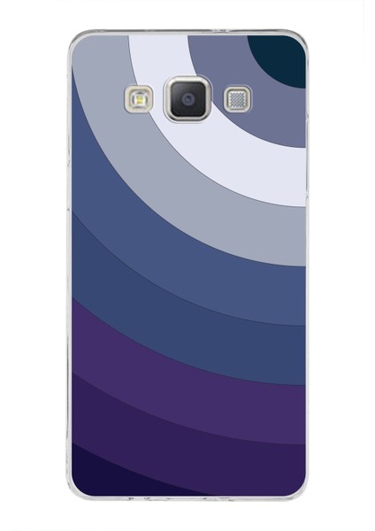 Samsung Galaxy A5 (2015) Kapak Renk Cümbüşü Tasarımlı Şeffaf Süper Silikon Kılıf