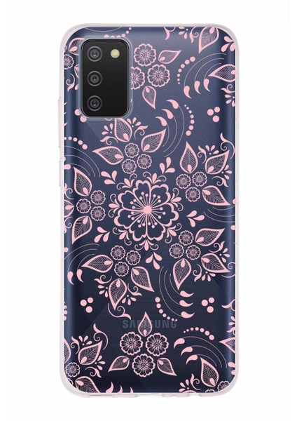 Samsung Galaxy A02S Kapak Nostalji Desen Tasarımlı Şeffaf Süper Silikon Kılıf