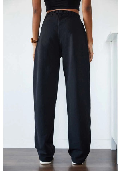 Trend Baggy Siyah Mevsimlik Eşofman Altı fiyatları