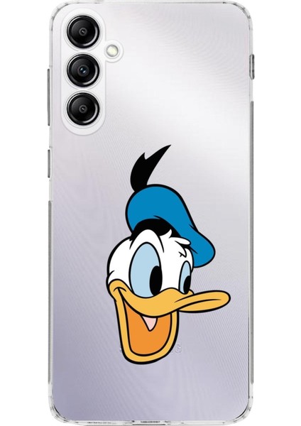 Samsung Galaxy A24 Kamera Korumalı Kapak Donald Duck Tasarımlı Şeffaf Süper Silikon Kılıf