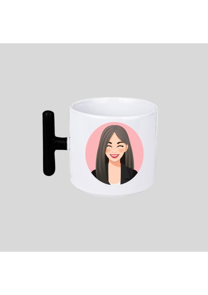 Kadın Temalı Kupa Bardak T33