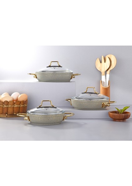 Marbella 6 Parça Omlet Set (18-20-22cm)