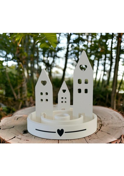 Yuvarlak Şamdan Mumluk (mum dahil değildir)