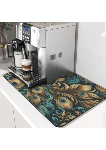 Kahve Makinesi Matı Su Geçirmez Kaymaz Yıkanabilir Çaycı, Çay Espresso Makinesi Pad 35X45CM 27240109