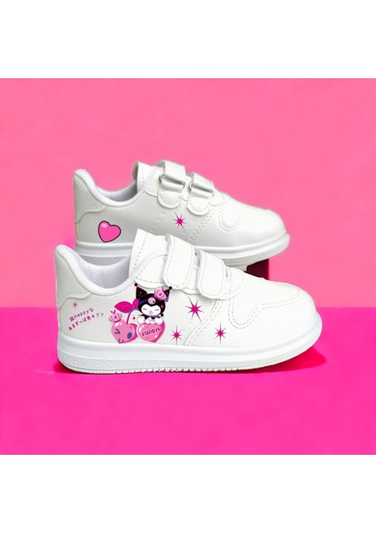 Pembe Tatlı Cute Kuromi Baskılı Çocuk Spor Ayakkabı modelleri