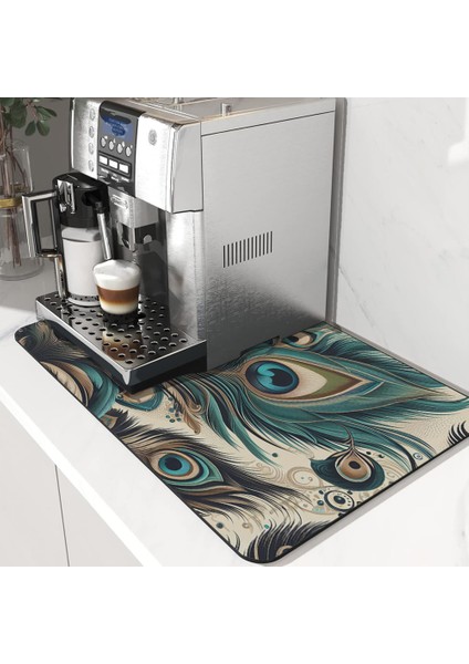 Kahve Makinesi Matı Su Geçirmez Kaymaz Yıkanabilir Çaycı, Çay Espresso Makinesi Pad 35X45CM 27240106