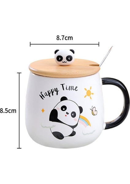 3D Kabartmalı 400ML Sevimli Panda Kupa Bardak