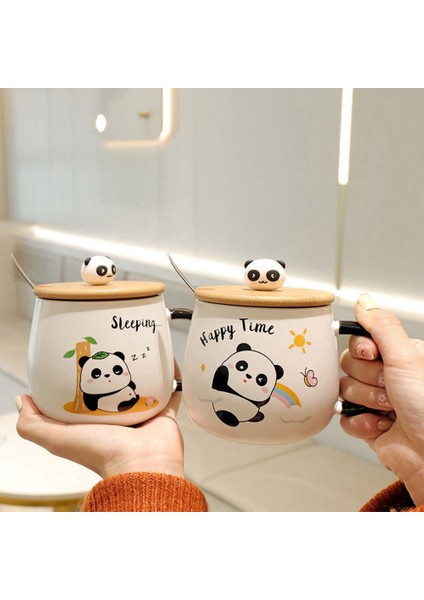 3D Kabartmalı 400ML Sevimli Panda Kupa Bardak fırsatları