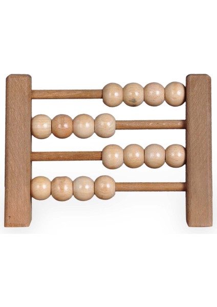 Doğal Sağlıklı Ahşap Abaküs Oyuncak, Montessori Toys, Çocuk ve Odası Ahşap DEKOR-5018