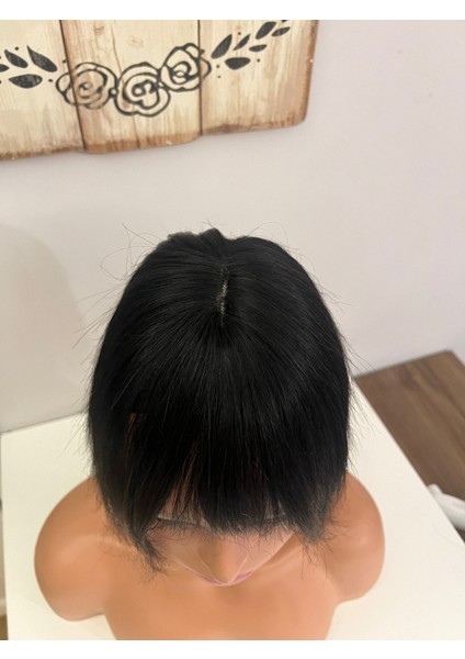 Tepelik Perçem Kahkül Baby Tabanlı 6075XC Tepe Kısmı Özel Cilt Görünümlü Gerçek Saç Tepelik fiyatları