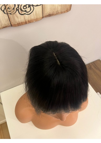 Tepelik Perçem Kahkül 6053XC Baby Tabanlı Tepe Kısmı Özel Cilt Görünümlü Gerçek Saç Tepelik modelleri