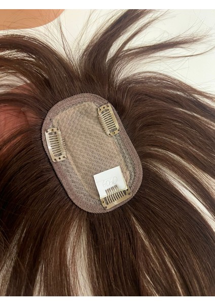 Tepelik Perçem Kahkül Baby Tabanlı 6060XC Tepe Kısmı Özel Cilt Görünümlü Gerçek Saç Tepelik modelleri