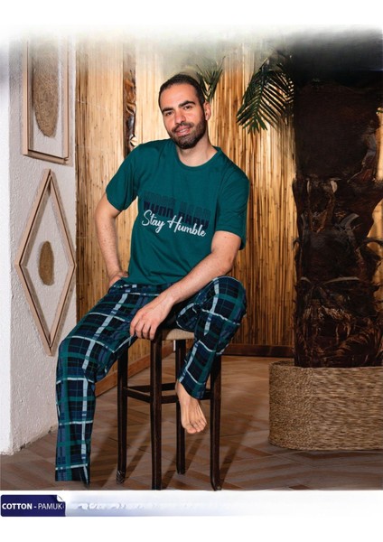 Sude Erkek Süprem Ince Kısa Kol Pijama Takımı A 803/129 - 1 Adet