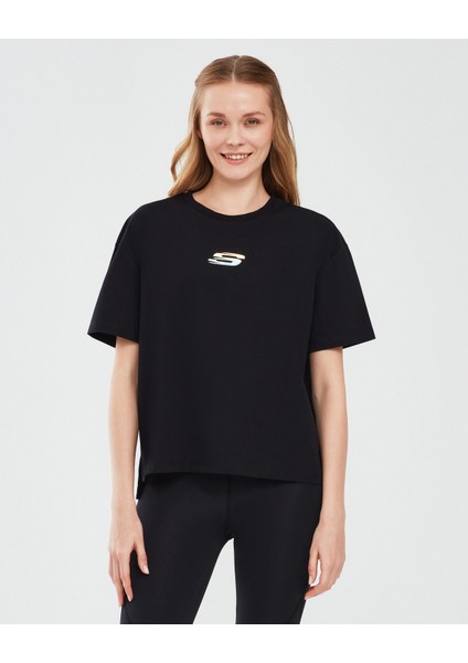 Graphic T-Shirt W Short Sleeve Kadın Siyah Tshirt S241011-001