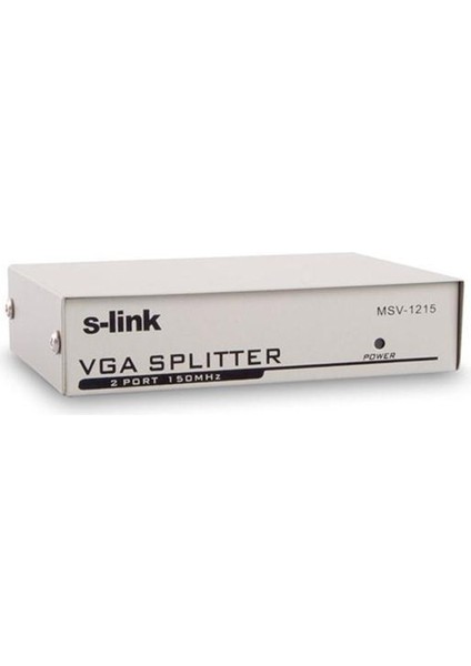 S-Lınk 2port MSV-1215 2x 15PIN Dsub 1920X1440 150MHZ Vga,video Splitter
