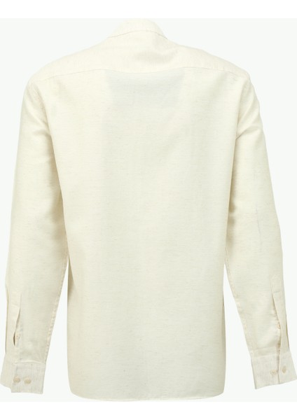 Regular Fit Hakim Yaka Düz Bej Erkek Gömlek FC4SM-GML 0890 fiyatları