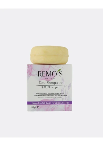 Remos Natural Lavanta & Yulaf Özlü Katı Şampuan 100 gr