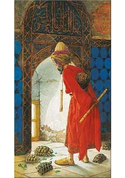 Osman Hamdi Bey Kaplumbağa Terbiyecisi | Elmas Mozaik Puzzle | 35x65 | E20202995M