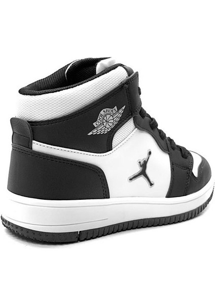 Haykat Beyaz Siyah Bağlı Bilekli Anatomik Genç Erkek Çocuk Spor Ayakkabı modelleri