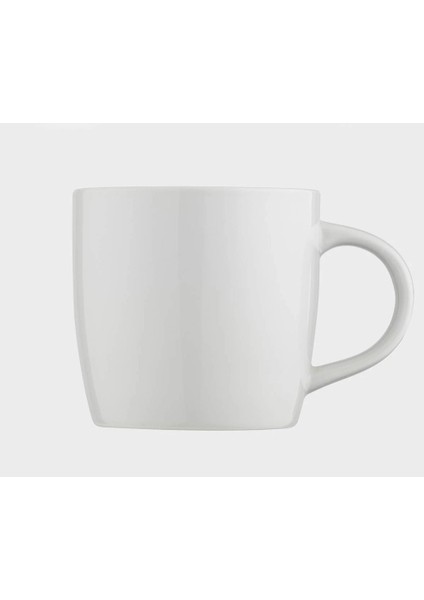 Porselen Juliet 350CC Mug Horeca Tavola Coffe Shop Kupa Beyaz Yuvarlak Dekorsuz Hediyelik 1 Adet