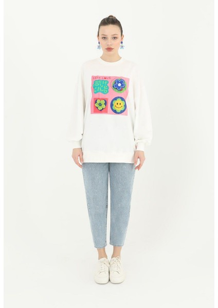 18156 Taş Detaylı Dar Paça Kot Pantolon