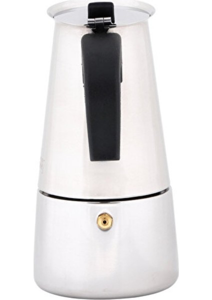 Herhangi Bir Sabah Espresso Kahve Makinesi Paslanmaz Çelik Indüksiyonlu Moka Pot 200ML 1 Adet