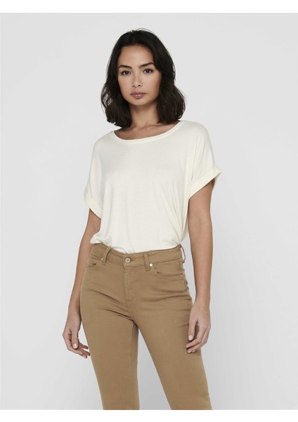 Kadın Geniş Yaka Basic Tişört 15106662 fırsatları