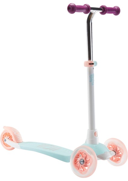 50 kg Işıklı Çocuk Scooterı - 3 Tekerlekli Scooter -B1 500 Yeşil 3 Manuel