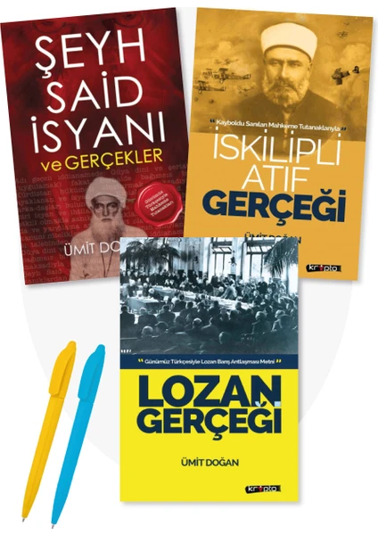 Alfa Kalem + Ümit Doğan 3 Kitap Set Şeyh Said - Iskilipli Atıf - Lozan Gerçeği -Kitap Moda Dağıtım