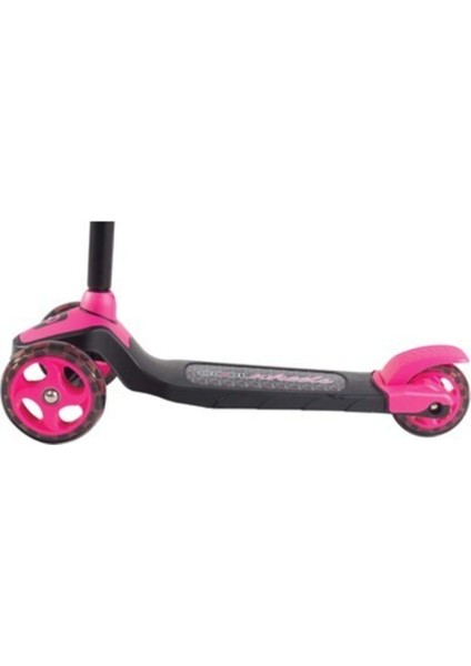 Pembe Furkan Cool Wheels LED Işıklı 3 Tekerlekli Yükseklik Ayarlı Pembe Scooter 3 6+ Yaş