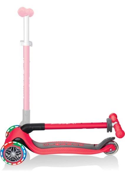 Kırmızı Primo Katlanabilir Işıklı Kırmızı Çocuk Scooter 3 indirimleri