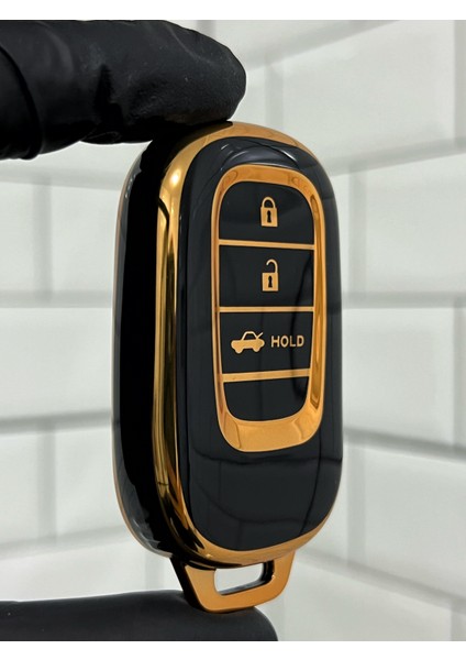 Honda Civic Crv Hrv Accord Smart Nano Anahtar Kılıfı Siyah
