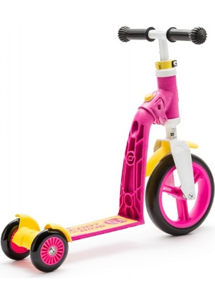 Beyaz Scooter Highwaybaby + Plus Pembe/sarı (216272) SCTRDESCT006 Manuel 9-25 kg 3 Katlanabilir