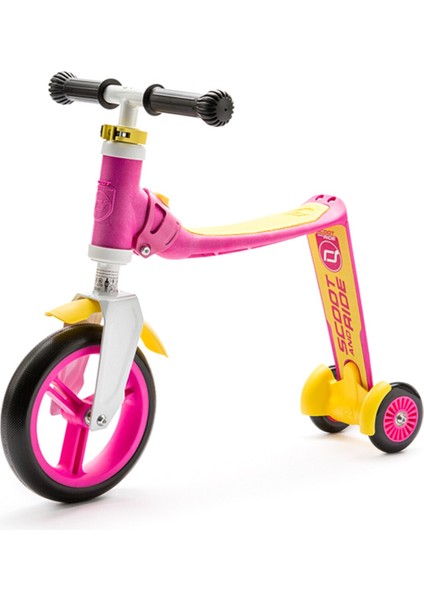 Beyaz Scooter Highwaybaby + Plus Pembe/sarı (216272) SCTRDESCT006 Manuel 9-25 kg 3 Katlanabilir