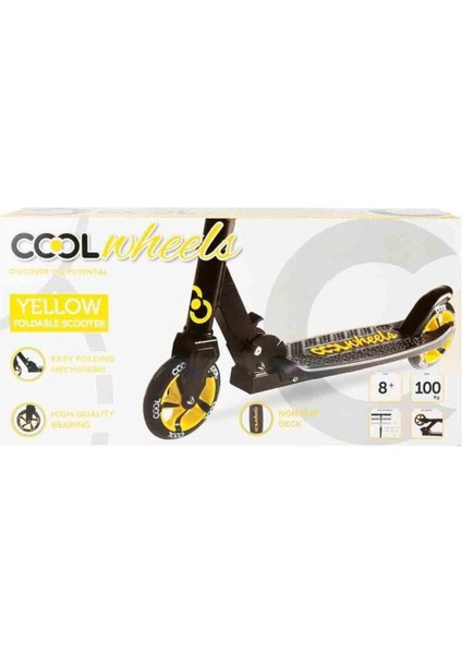 Gümüş Cool Wheels 2 Tekerlekli Scooter 8+ - Sarı