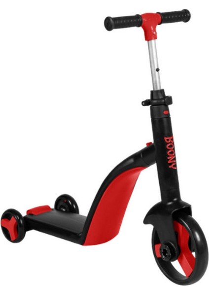 Tekno Trust 50 kg Boony Scooter Kırmızı 3 Kırmızı Manuel Katlanabilir