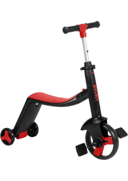 Tekno Trust 50 kg Boony Scooter Kırmızı 3 Kırmızı Manuel Katlanabilir