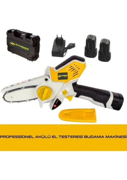 Tekno Trust Sturdy Magic Saw X-Torq 1800 Li-On Akülü Dal Kesme Testere Bıçkı Makinası Çift Akülü