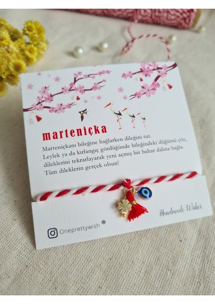 Tekno Trust Kırmızı Marteniçka Yonca Nazarlı Model Altın Kaplama Geçirmeli Nazar Boncuğu fiyatları