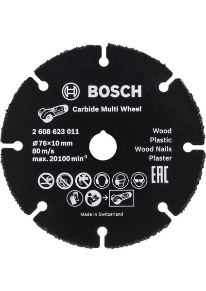 Tekno Trust Carpide Multi Whell Çok Amaçlı Elmas Kesici Disk 76 mm (2608901196)
