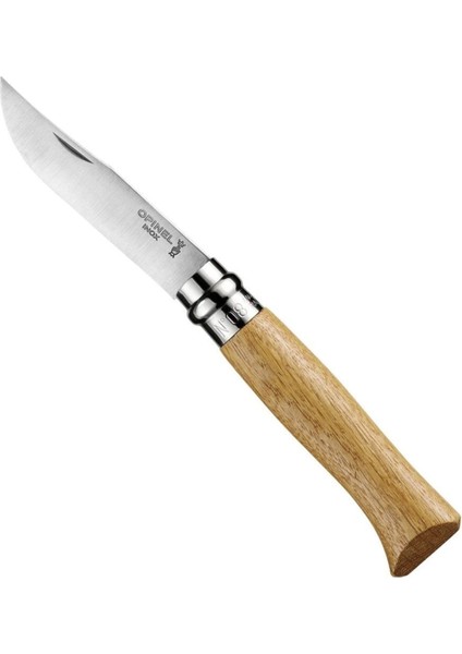 Tekno Trust Inox No 8 Meşe Saplı Paslanmaz Çelik Çakı
