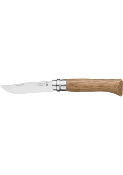 Tekno Trust Inox No 8 Meşe Saplı Paslanmaz Çelik Çakı