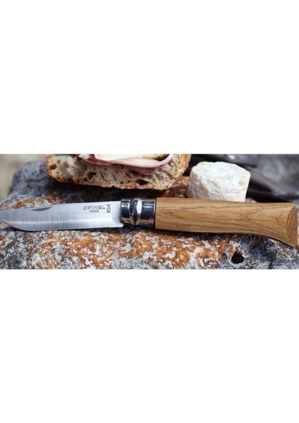 Tekno Trust Inox No 8 Meşe Saplı Paslanmaz Çelik Çakı