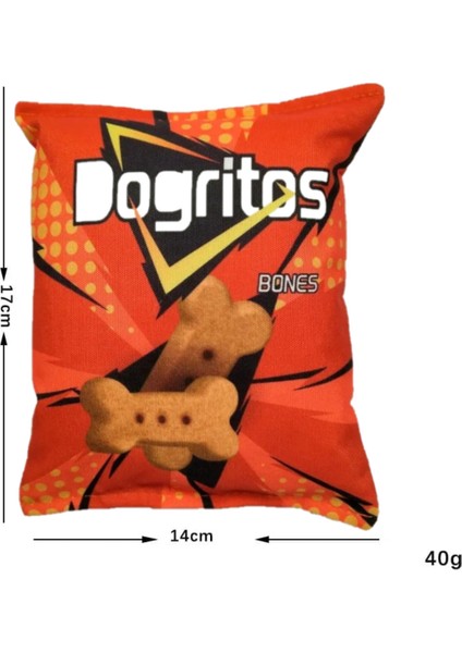 Altın Cips Dayanıklı Sesli Köpek Oyuncağı ( Dogritos ) 1 Adet